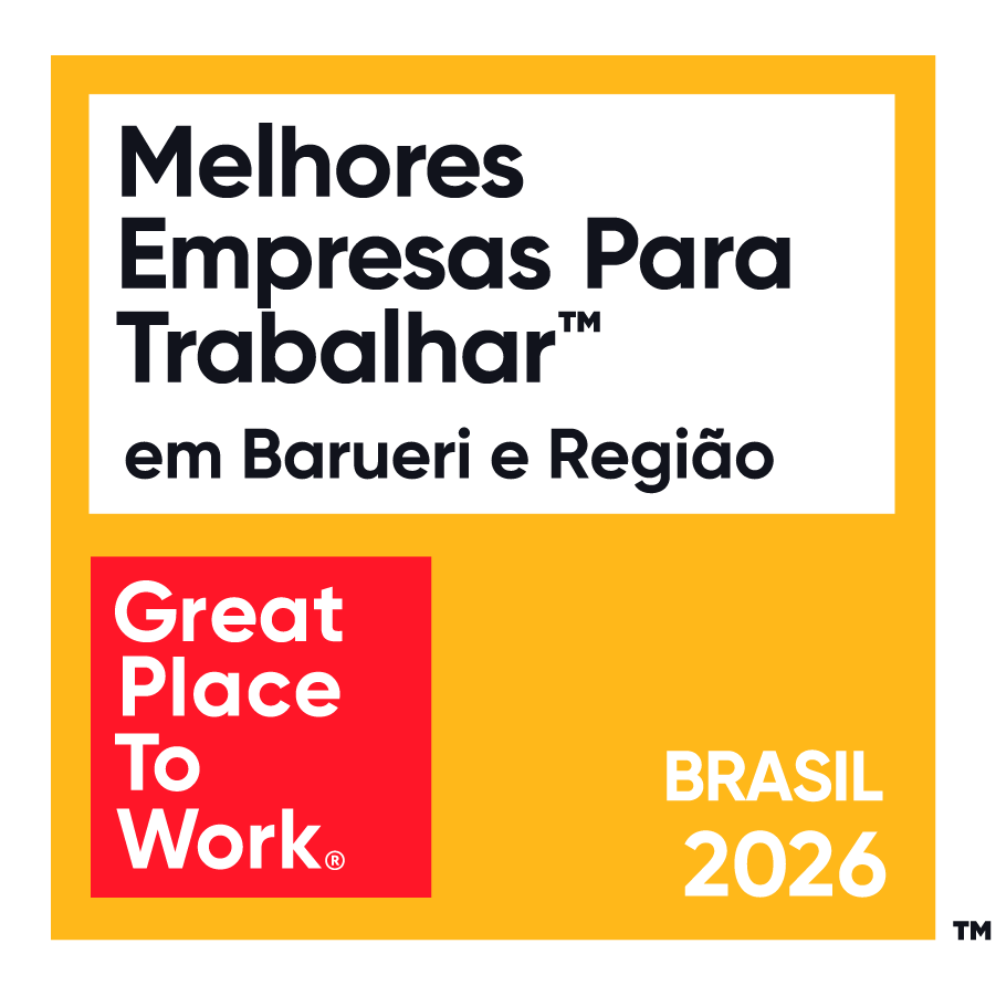 Selo Great Place to Work Melhores Empresas Para Trabalhar em Barueri e Região, Brasil 2026